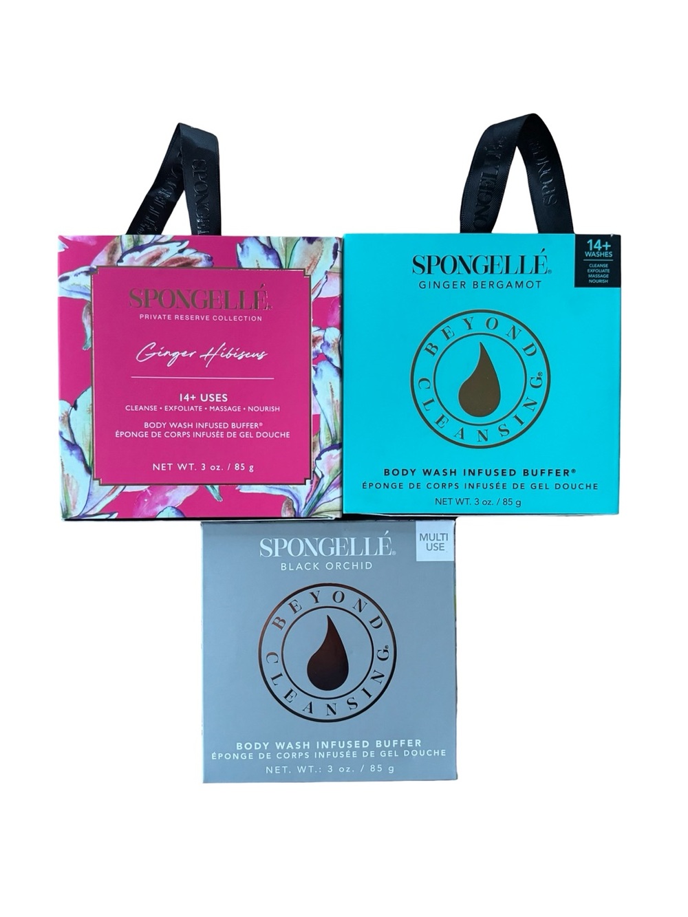Spongellé Body Wash Infused Buffers X 3 (42+Washes)